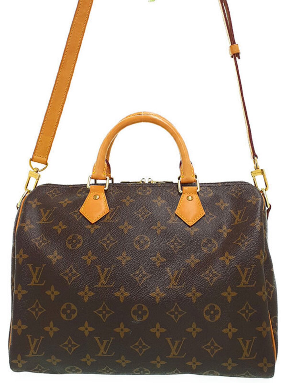 Louis Vuitton Monogram Speedy brown Bandouliere Bag